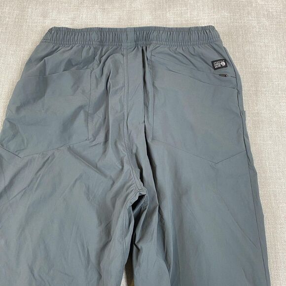 Mountain Hardwear Pants Mens Large Gray Nylon Stretch Drawstring Hiking OM9359 - Picture 8 of 13
